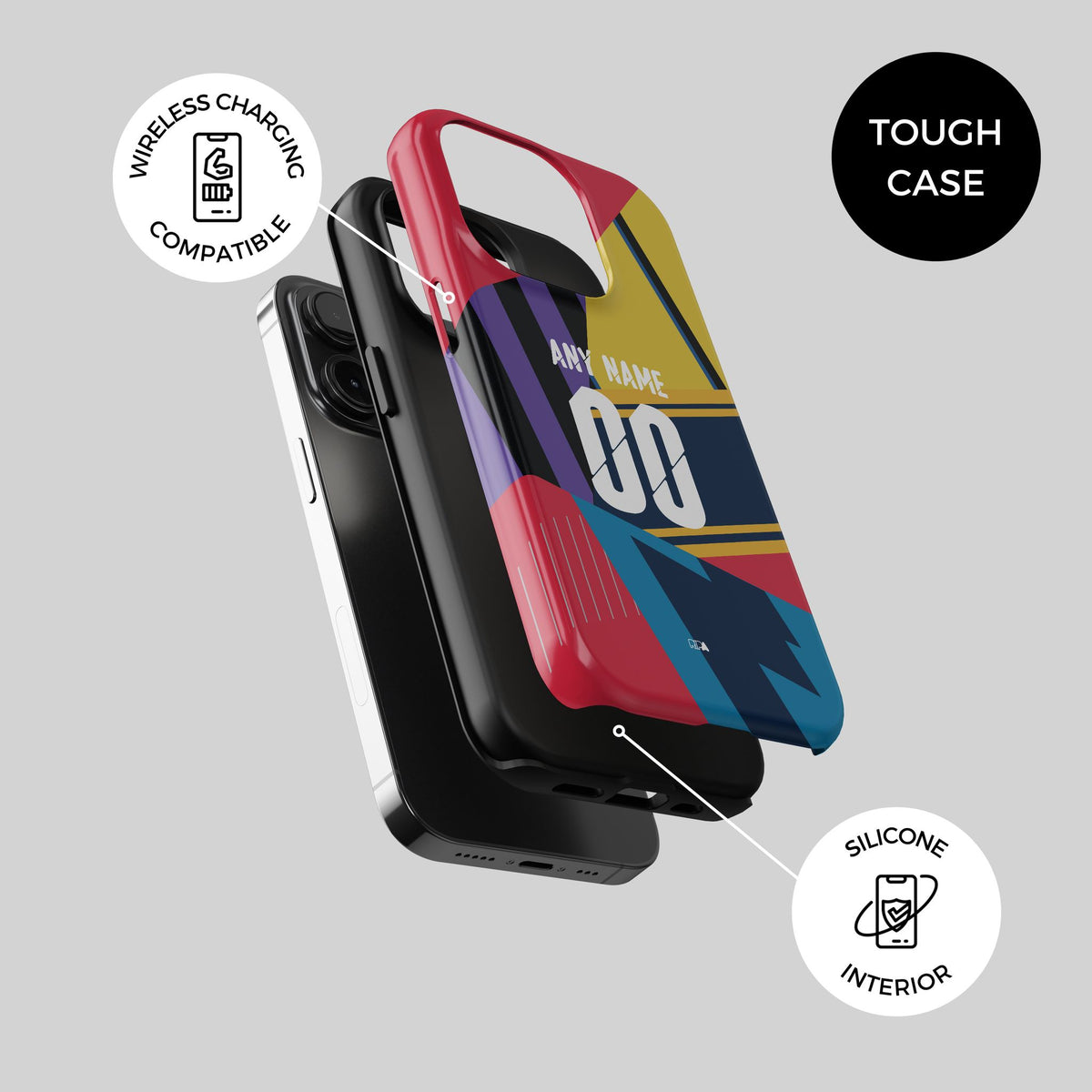 Phone case with the Arsenal 2014 Commemorative football shirt design by RIPA Football