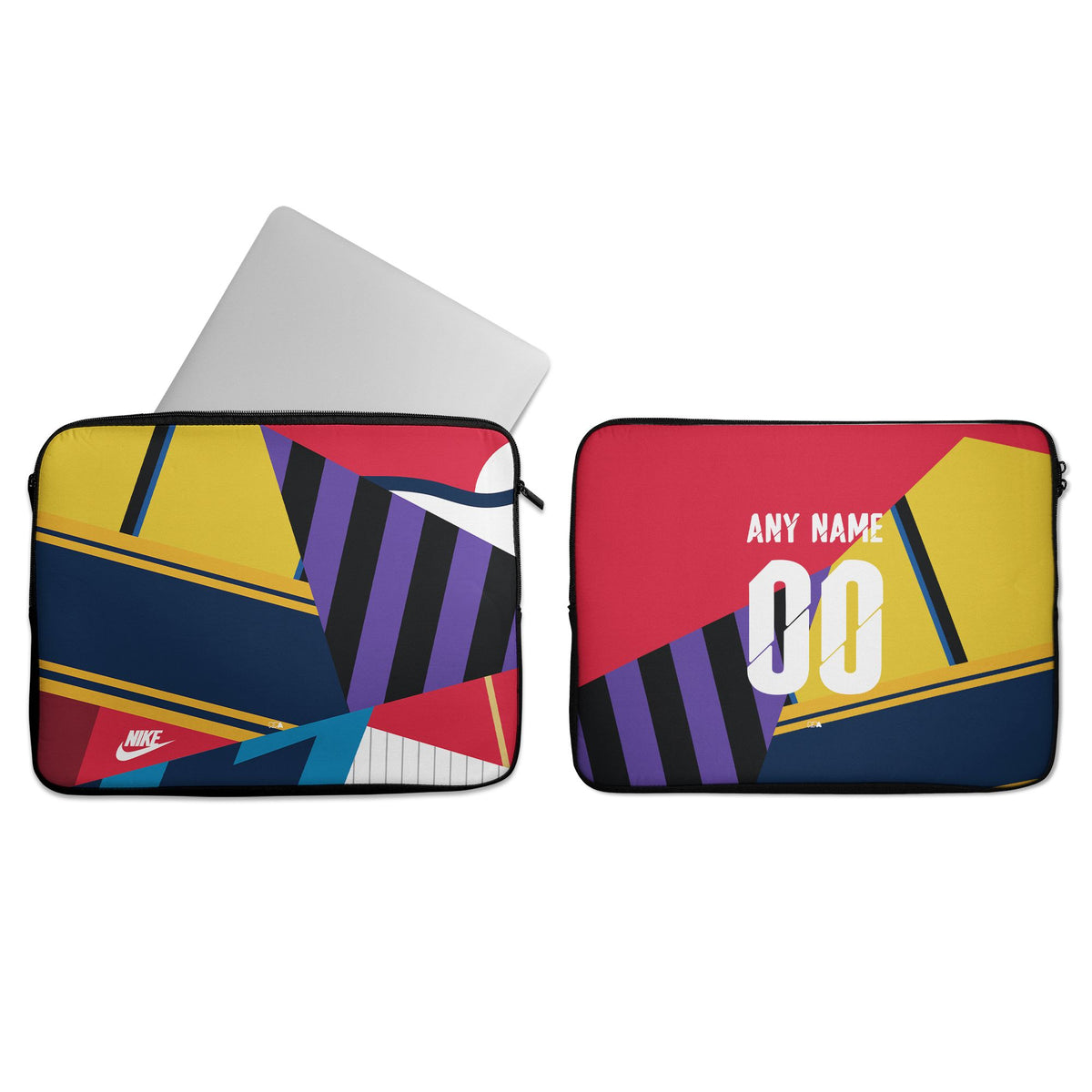 Laptop sleeve with the Arsenal 2014 Commemorative football shirt design by RIPA Football