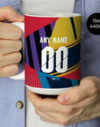 Mug with the Arsenal 2014 Commemorative football shirt design by RIPA Football