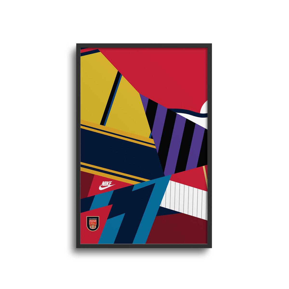 Print with the Arsenal 2014 Commemorative football shirt design by RIPA Football