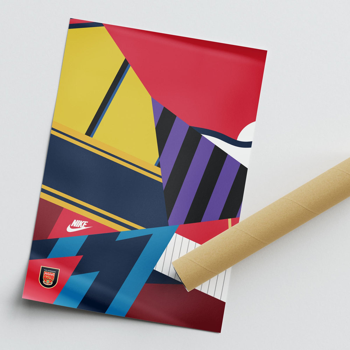 Print with the Arsenal 2014 Commemorative football shirt design by RIPA Football