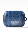 AirPods case with the Arsenal 2025-26 Away football shirt design by RIPA Football
