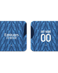 Coaster with the Arsenal 2025-26 Away football shirt design by RIPA Football