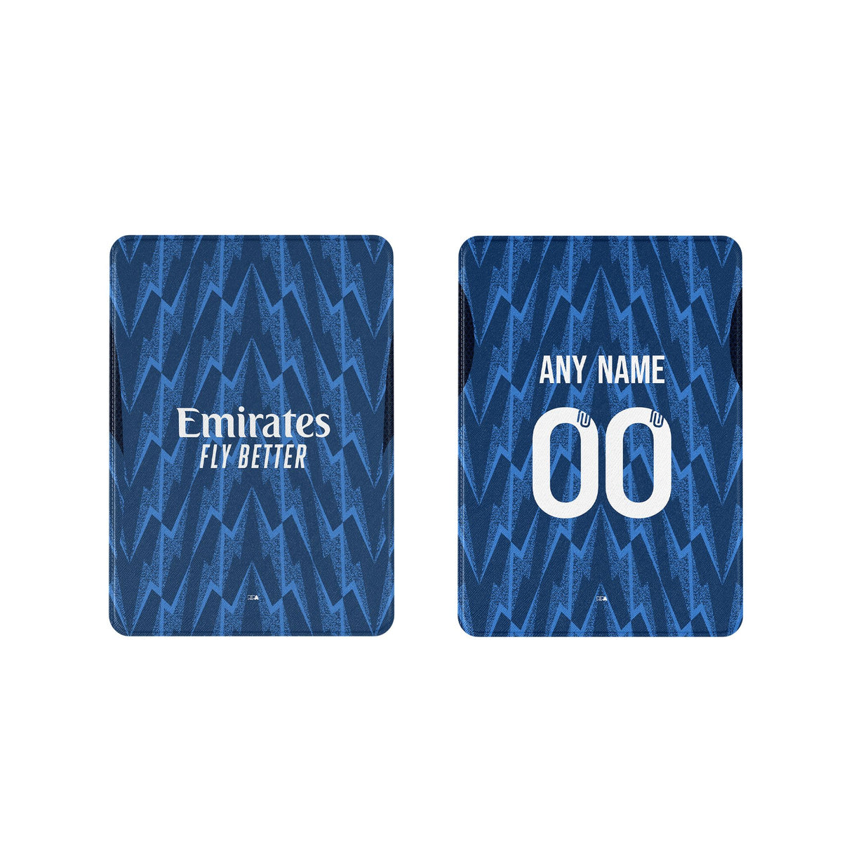 iPad case with the Arsenal 2025-26 Away football shirt design by RIPA Football