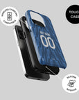 Phone case with the Arsenal 2025-26 Away football shirt design by RIPA Football