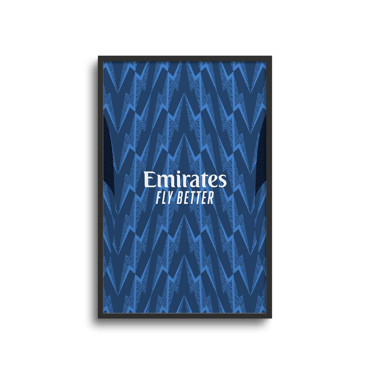Print with the Arsenal 2025-26 Away football shirt design by RIPA Football