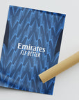 Print with the Arsenal 2025-26 Away football shirt design by RIPA Football