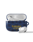 AirPods case with the Arsenal 2026-27 Away football shirt design by RIPA Football