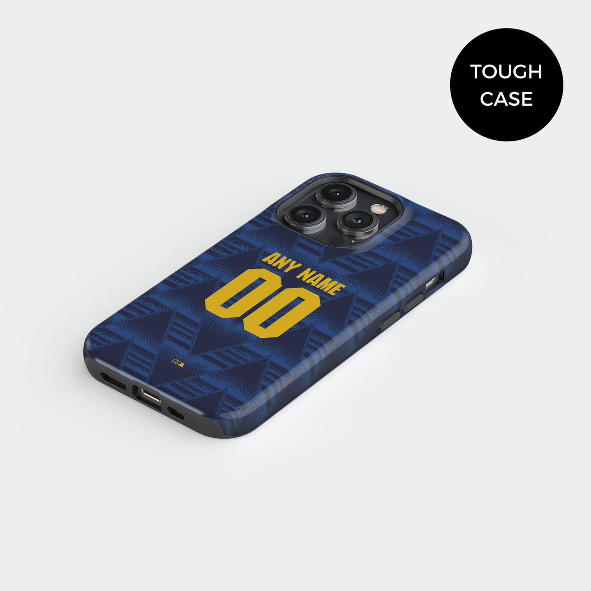 Phone case with the Arsenal 2026-27 Away football shirt design by RIPA Football