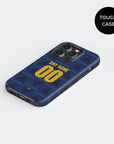 Phone case with the Arsenal 2026-27 Away football shirt design by RIPA Football