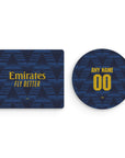 Mouse pad with the Arsenal 2026-27 Away football shirt design by RIPA Football