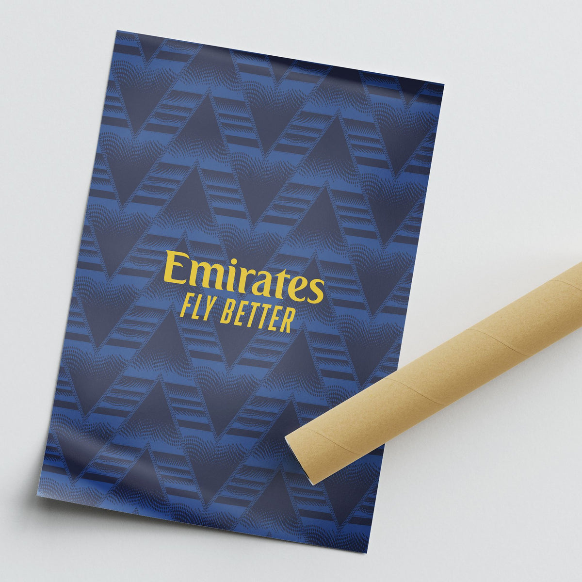 Print with the Arsenal 2026-27 Away football shirt design by RIPA Football