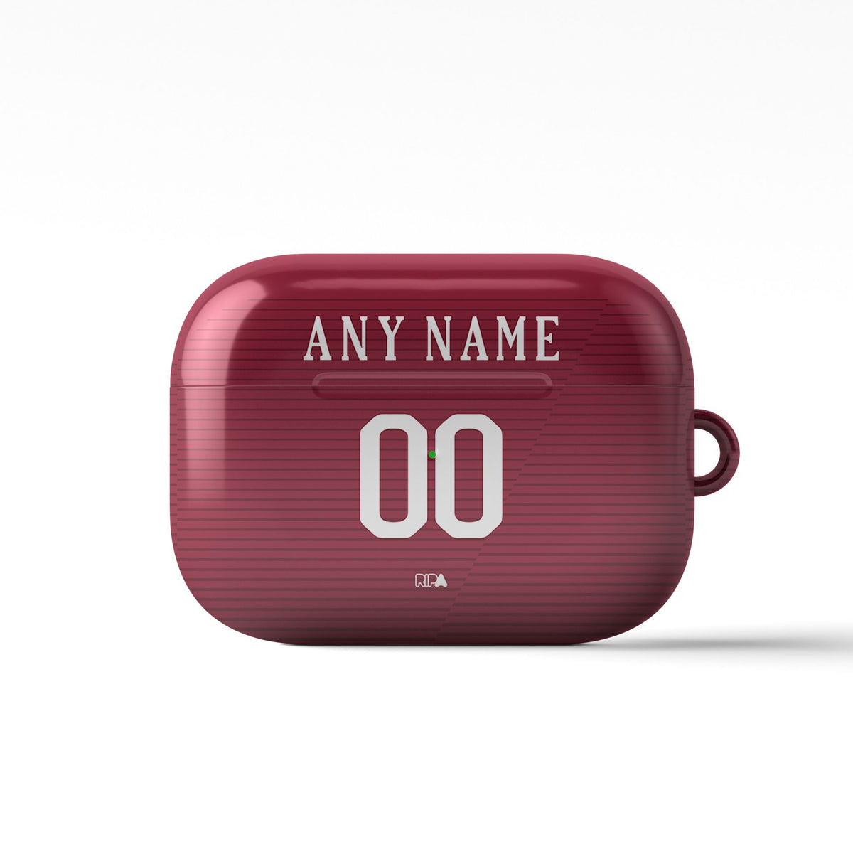 AirPods case with the Roma 2016-17 Home football shirt design by RIPA Football