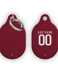 AirTag holder with the Roma 2016-17 Home football shirt design by RIPA Football
