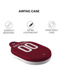 AirTag holder with the Roma 2016-17 Home football shirt design by RIPA Football