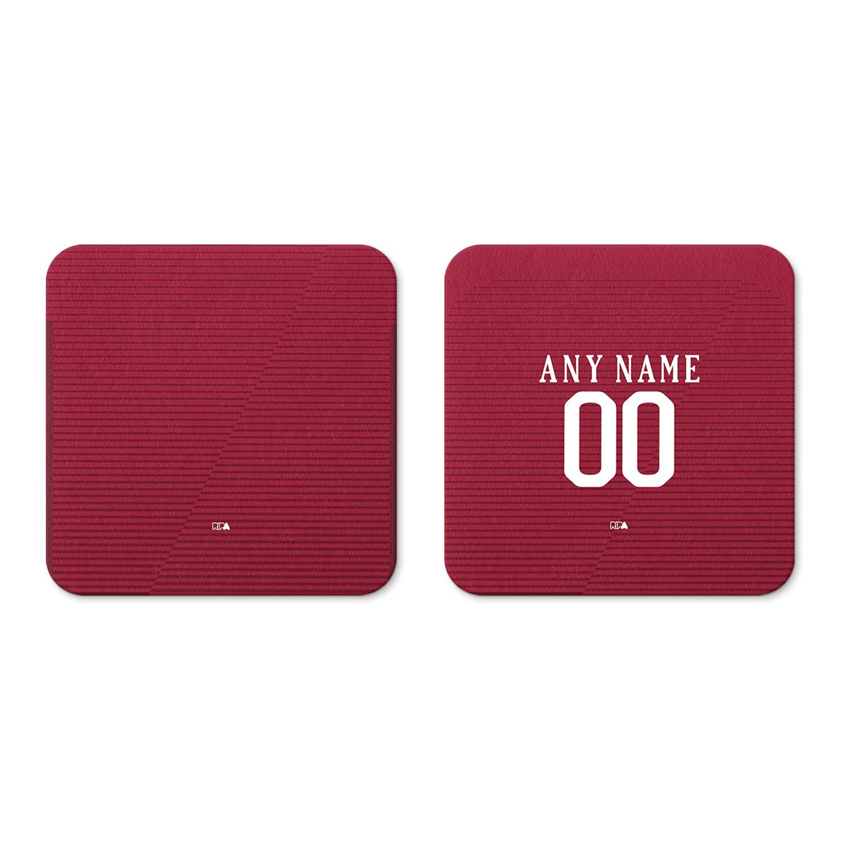 Coaster with the Roma 2016-17 Home football shirt design by RIPA Football