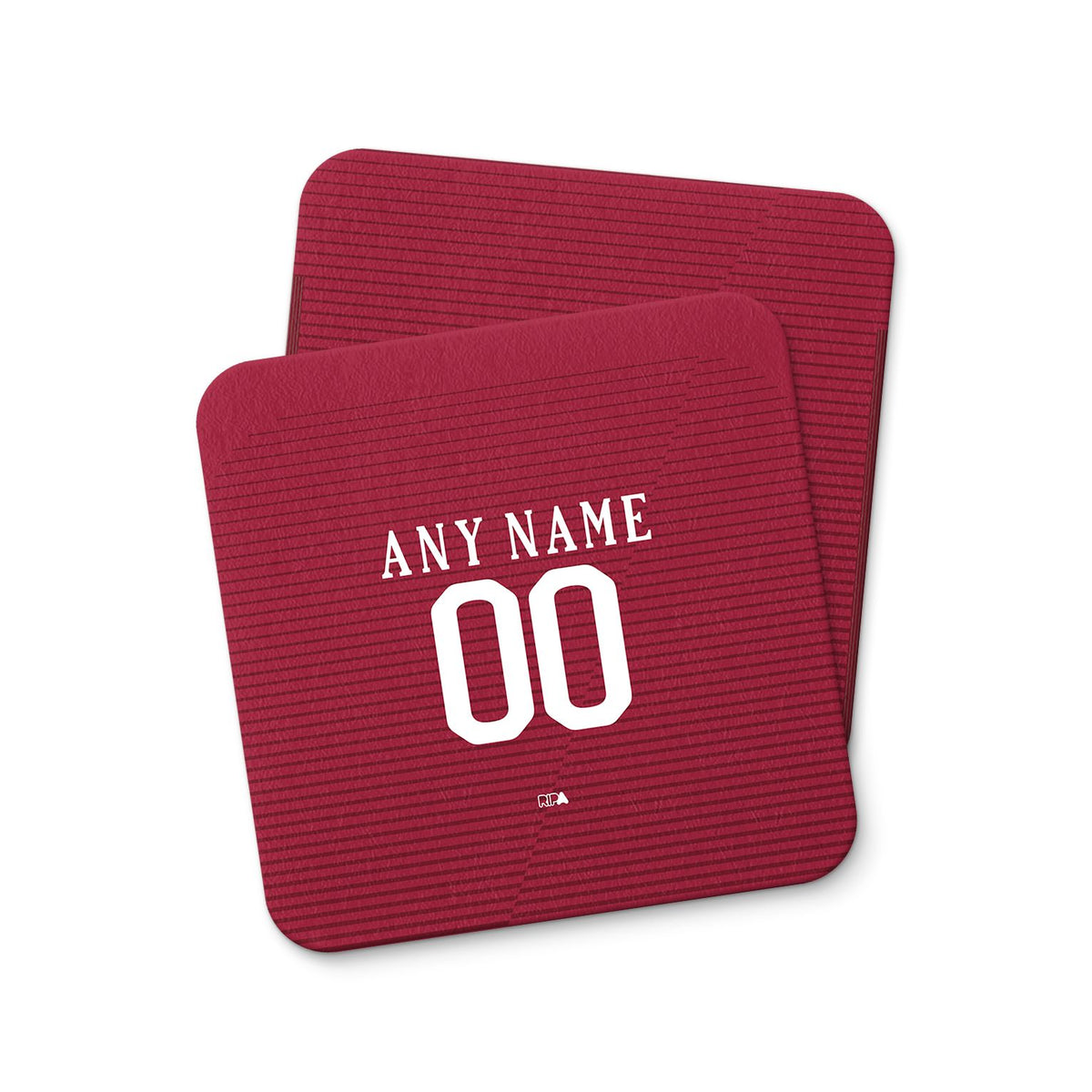 Coaster with the Roma 2016-17 Home football shirt design by RIPA Football