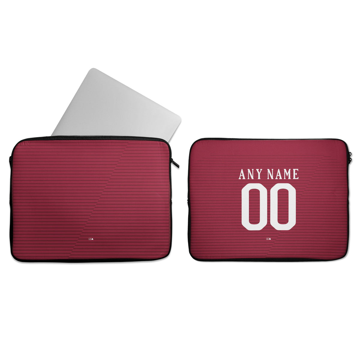 Laptop sleeve with the Roma 2016-17 Home football shirt design by RIPA Football