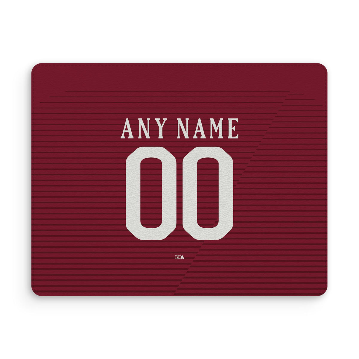 Mouse pad with the Roma 2016-17 Home football shirt design by RIPA Football