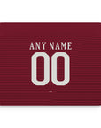 Mouse pad with the Roma 2016-17 Home football shirt design by RIPA Football