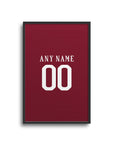 Print with the Roma 2016-17 Home football shirt design by RIPA Football