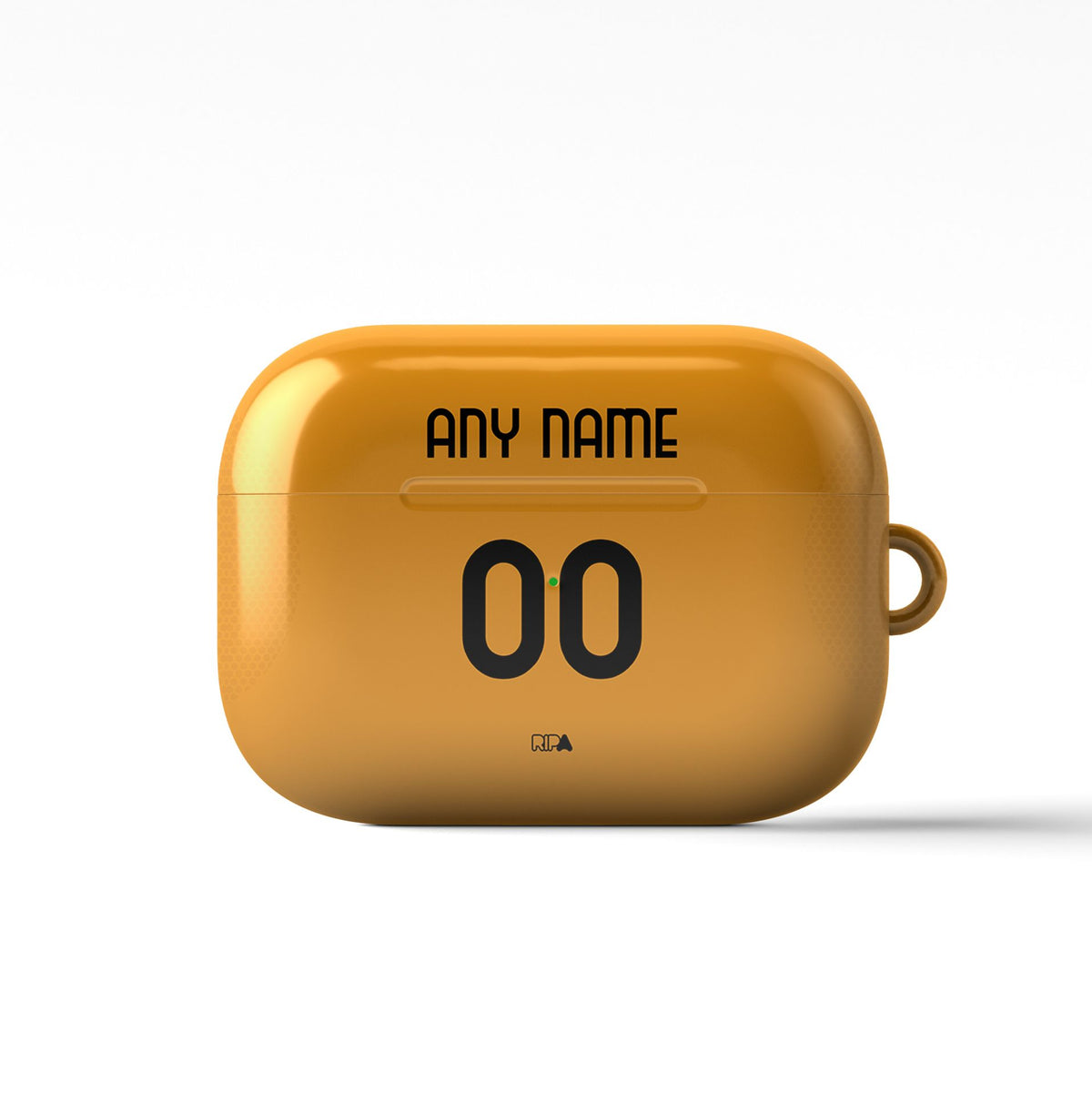 AirPods case with the Roma 2025-26 Away football shirt design by RIPA Football