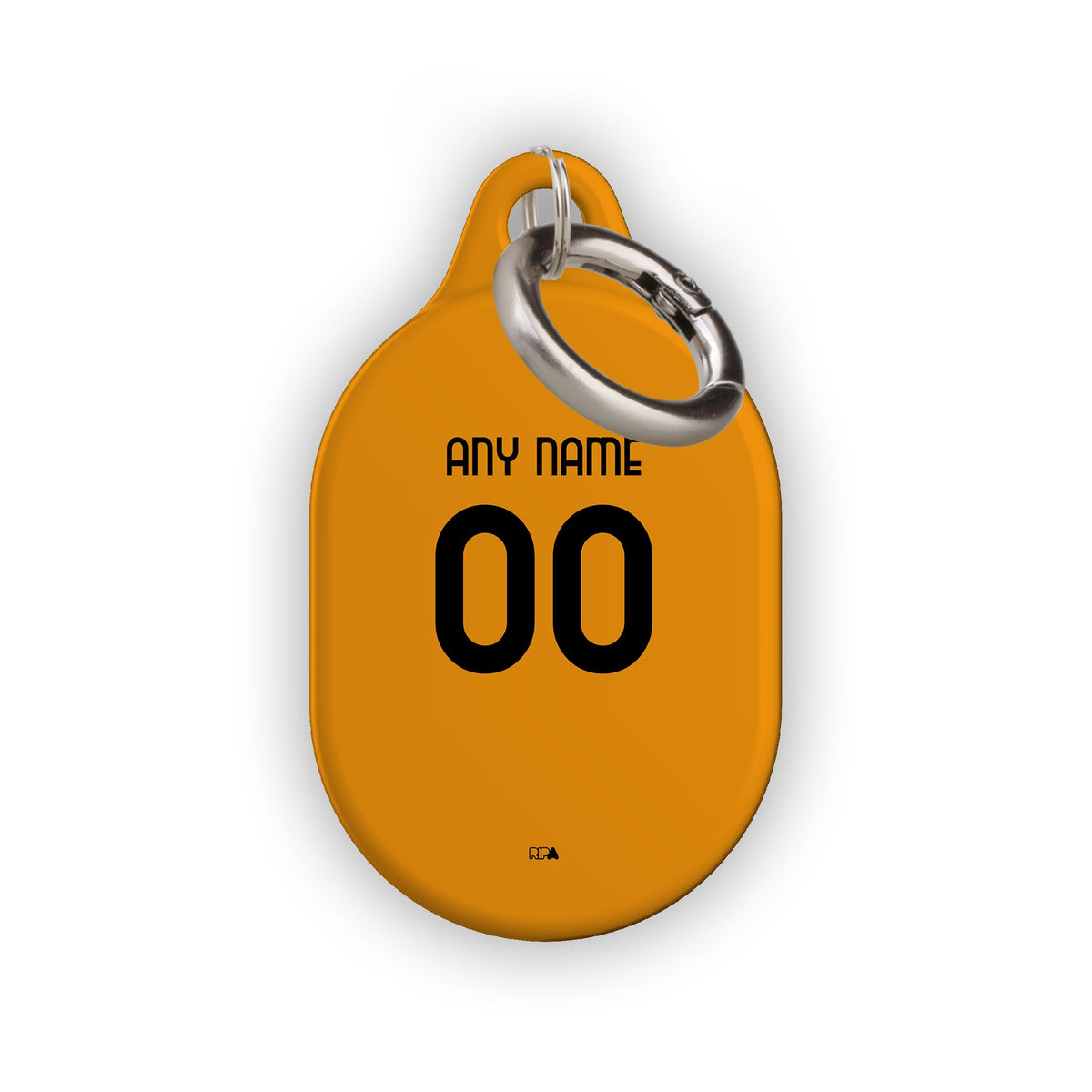 AirTag holder with the Roma 2025-26 Away football shirt design by RIPA Football