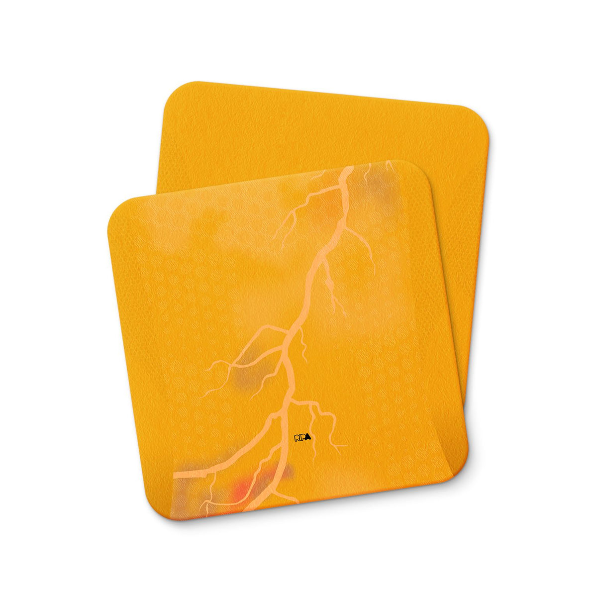 Coaster with the Roma 2025-26 Away football shirt design by RIPA Football