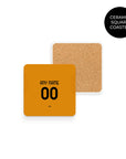 Coaster with the Roma 2025-26 Away football shirt design by RIPA Football