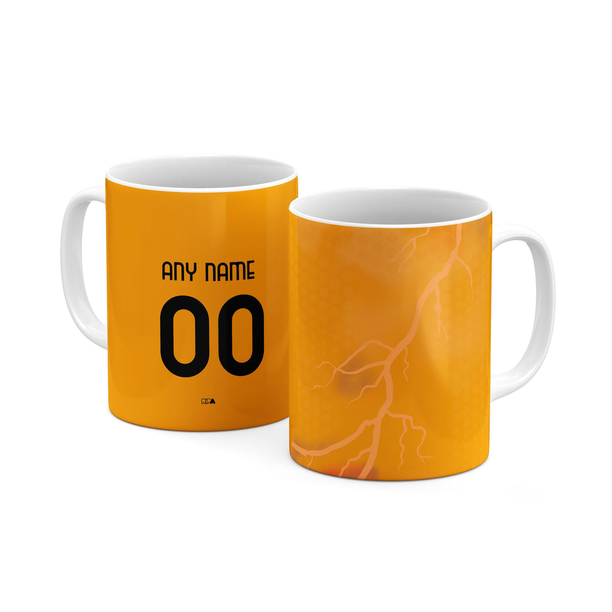 Mug with the Roma 2025-26 Away football shirt design by RIPA Football