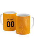 Mug with the Roma 2025-26 Away football shirt design by RIPA Football