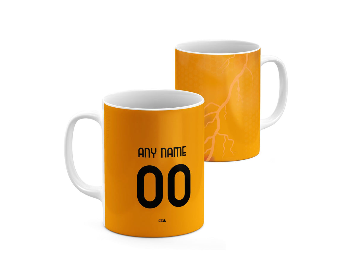 Mug with the Roma 2025-26 Away football shirt design by RIPA Football