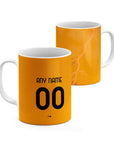 Mug with the Roma 2025-26 Away football shirt design by RIPA Football