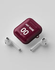 AirPods case with the Aston Villa 2025-26 Home football shirt design by RIPA Football
