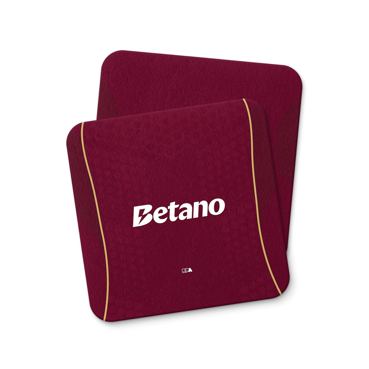 Coaster with the Aston Villa 2025-26 Home football shirt design by RIPA Football