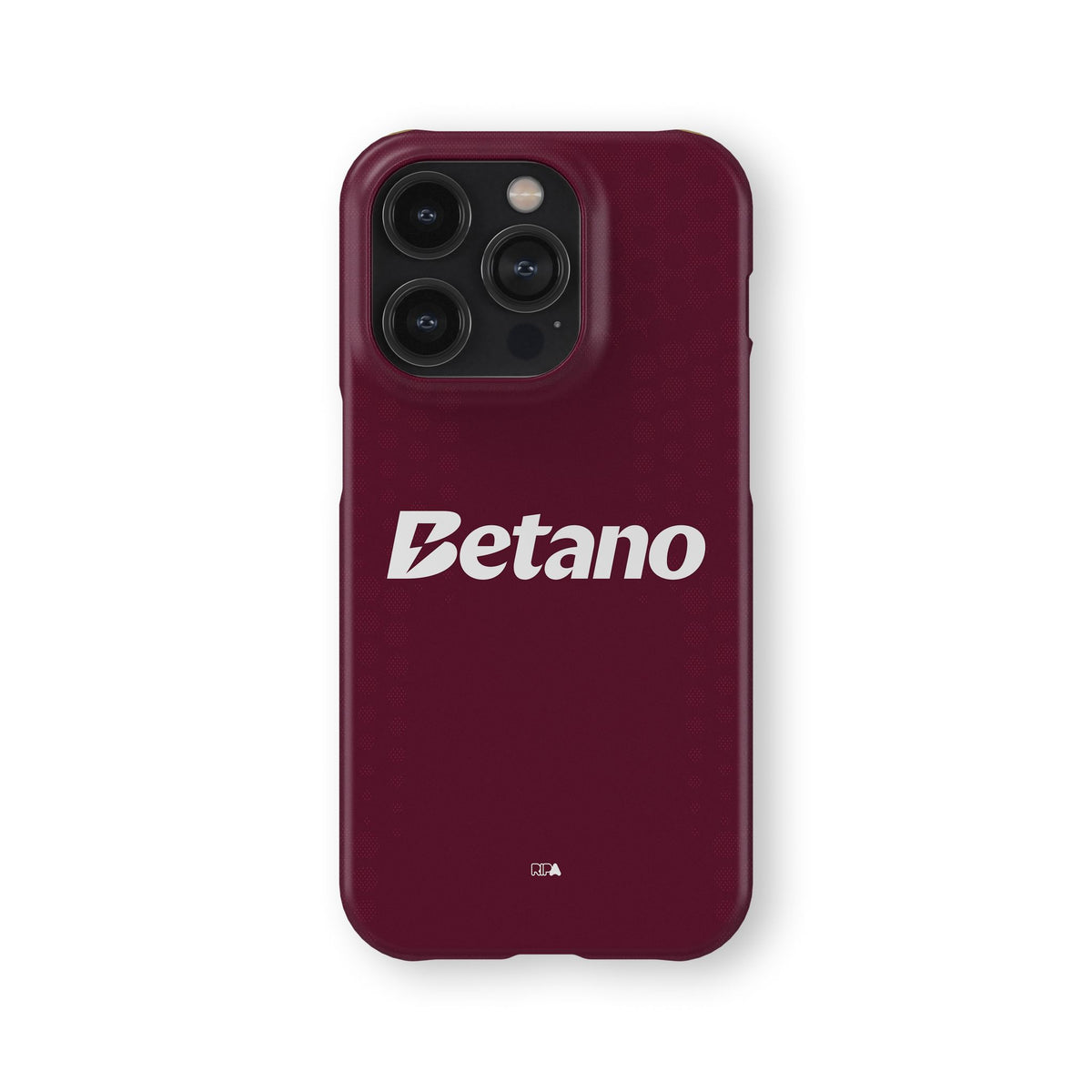 Phone case with the Aston Villa 2025-26 Home football shirt design by RIPA Football