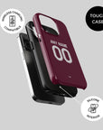 Phone case with the Aston Villa 2025-26 Home football shirt design by RIPA Football