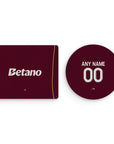Mouse pad with the Aston Villa 2025-26 Home football shirt design by RIPA Football