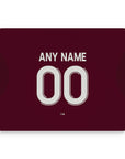 Mouse pad with the Aston Villa 2025-26 Home football shirt design by RIPA Football