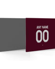 Mouse pad with the Aston Villa 2025-26 Home football shirt design by RIPA Football