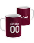 Mug with the Aston Villa 2025-26 Home football shirt design by RIPA Football