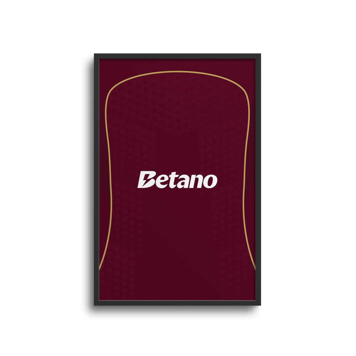 Print with the Aston Villa 2025-26 Home football shirt design by RIPA Football