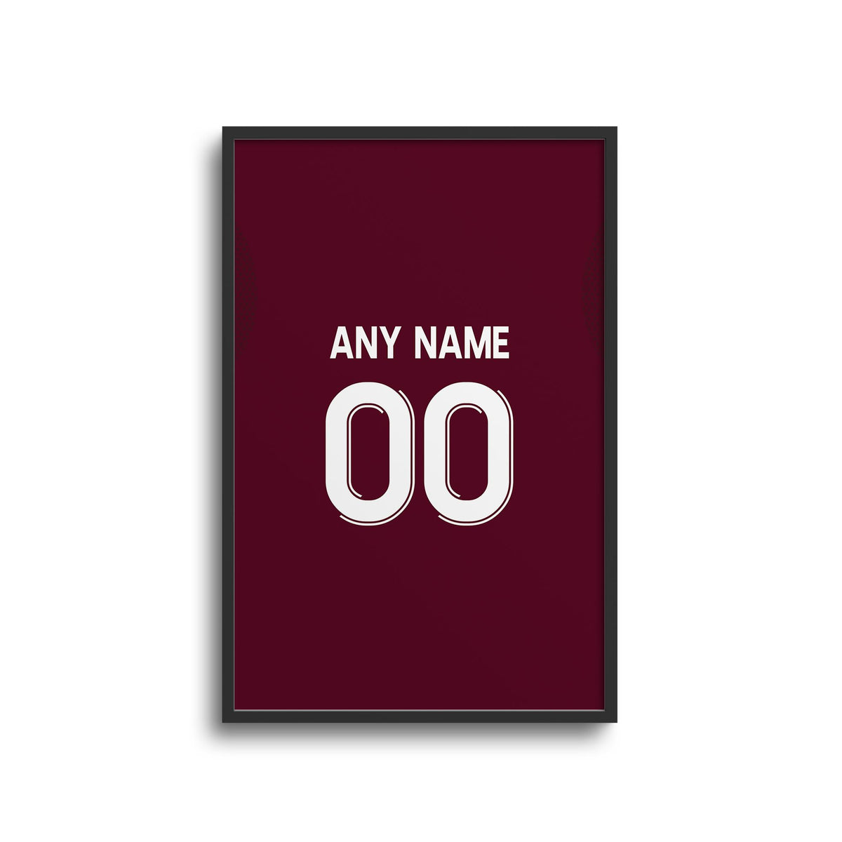 Print with the Aston Villa 2025-26 Home football shirt design by RIPA Football