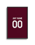 Print with the Aston Villa 2025-26 Home football shirt design by RIPA Football