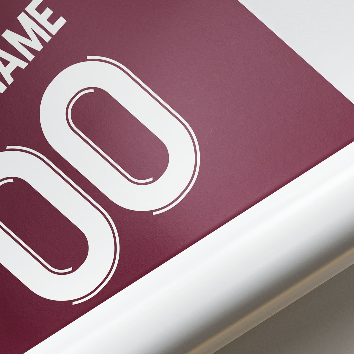 Print with the Aston Villa 2025-26 Home football shirt design by RIPA Football