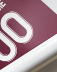 Print with the Aston Villa 2025-26 Home football shirt design by RIPA Football