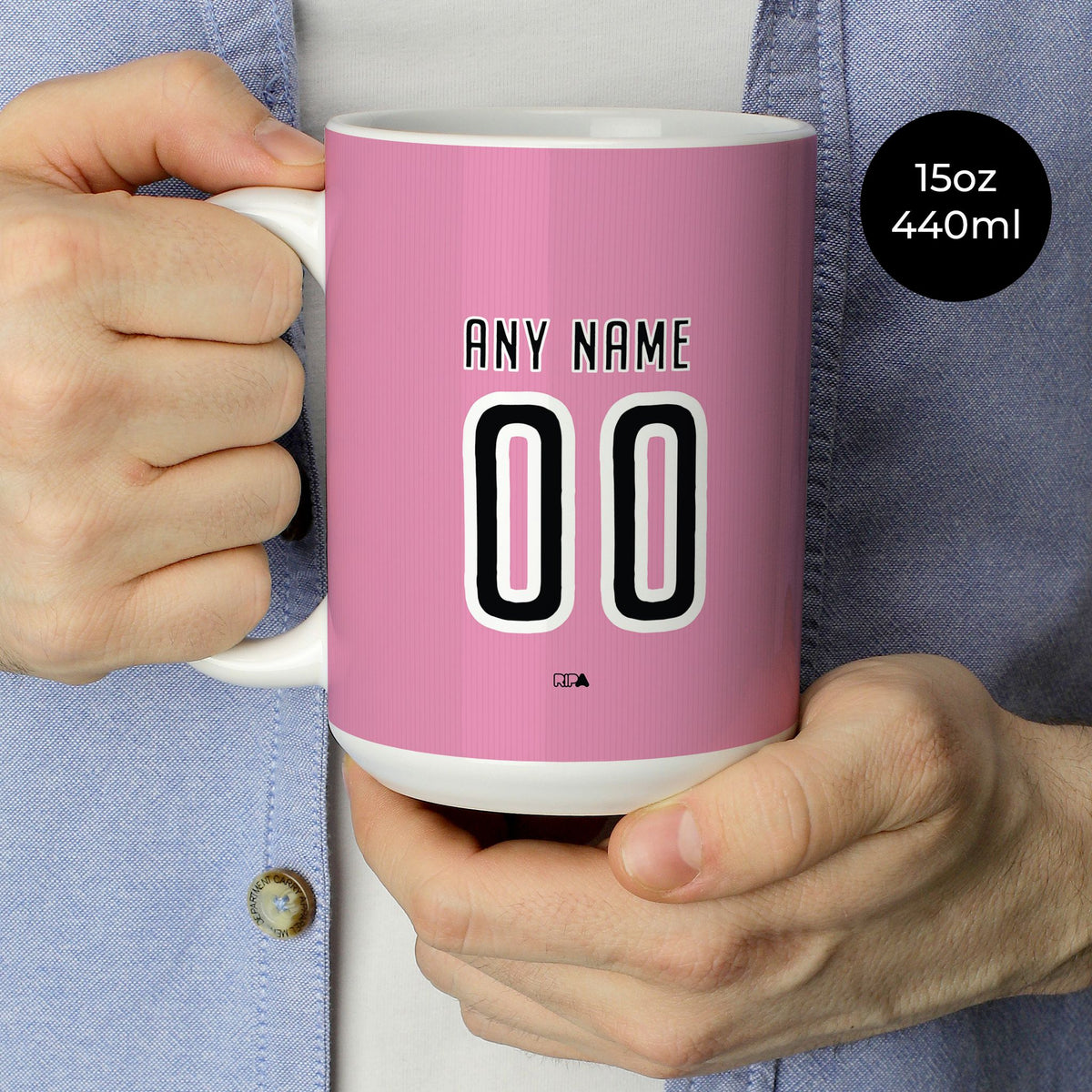 Mug with the Athletic 2025-26 Goalkeeper football shirt design by RIPA Football