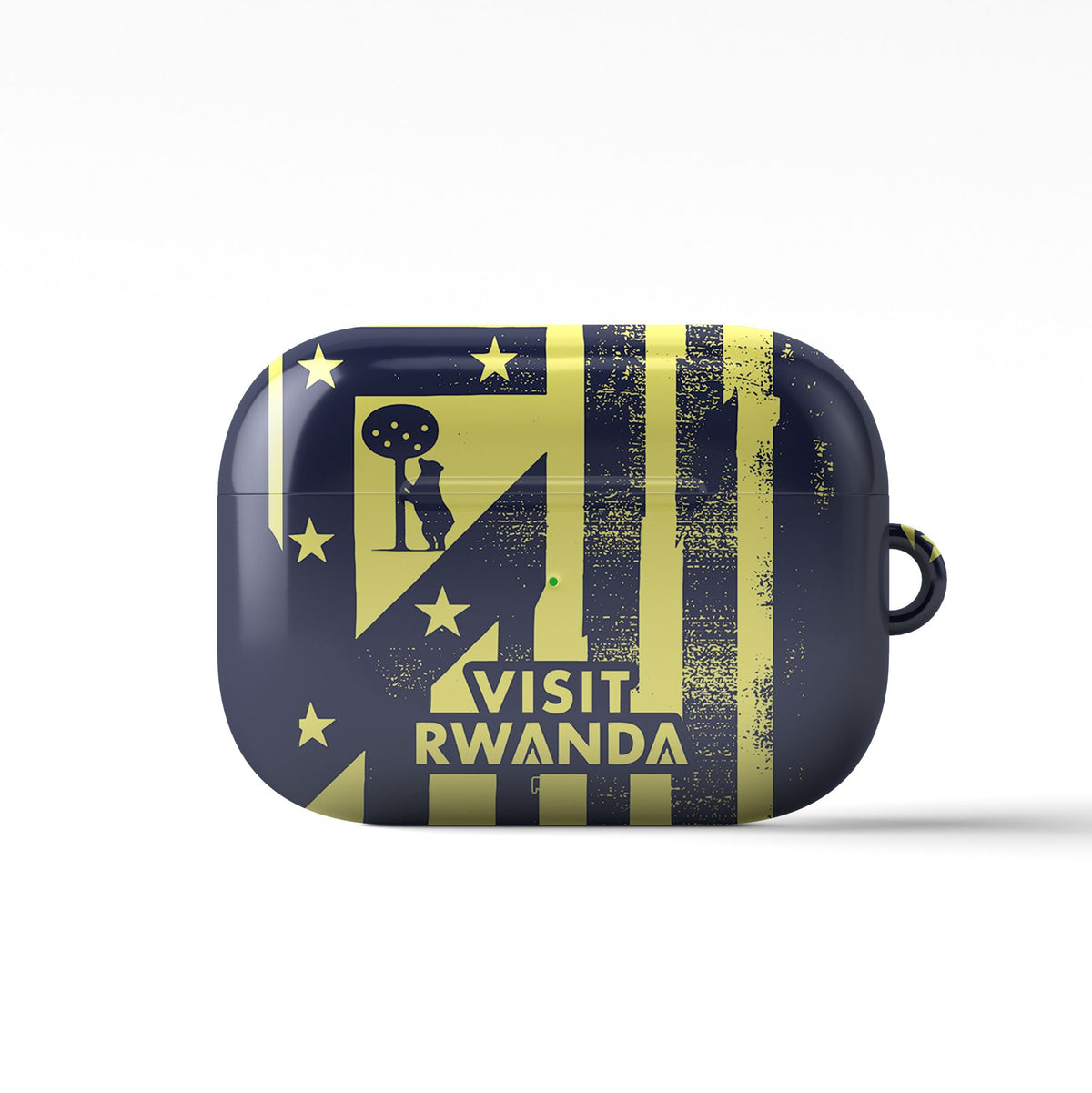 AirPods case with the Atlético Madrid 2025-26 Prematch football shirt design by RIPA Football