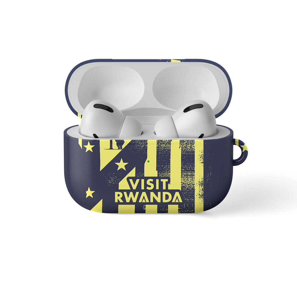 AirPods case with the Atlético Madrid 2025-26 Prematch football shirt design by RIPA Football