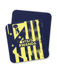 Coaster with the Atlético Madrid 2025-26 Prematch football shirt design by RIPA Football